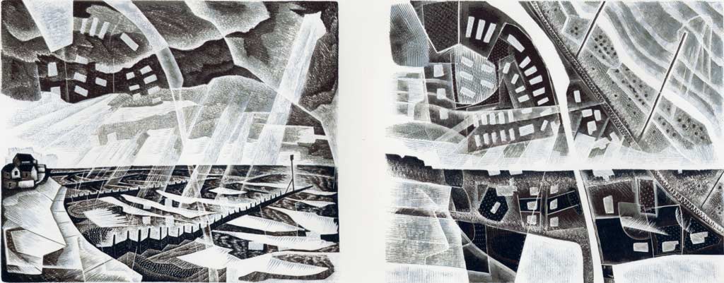 Walcott : Fragile Land - wood engraving by Neil Bousfield