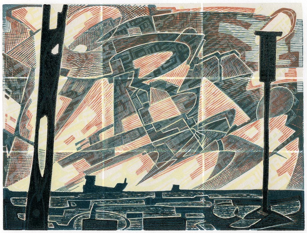 Passing By (2026) - a wood engraving by Neil Bousfield